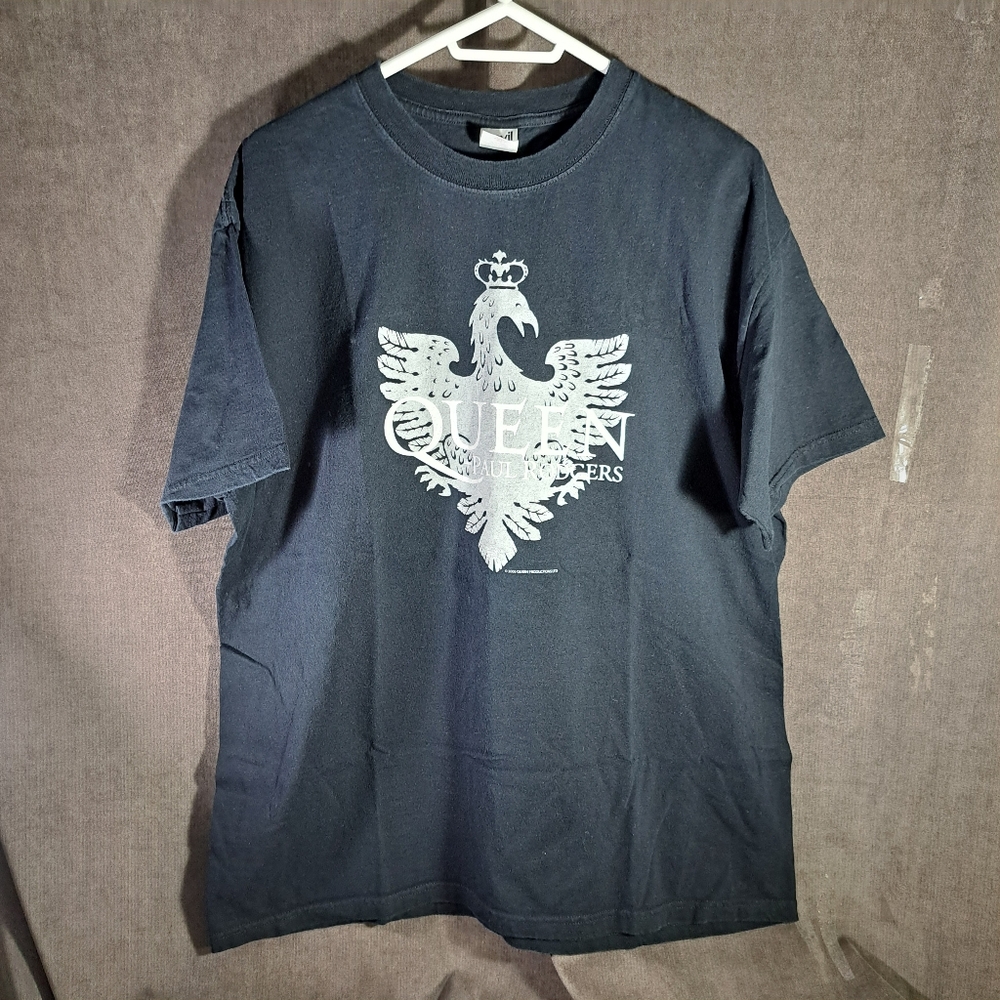 Queen + Paul Rodgers North American Tour 2006 Navy Graphic Band Tee VG- XL